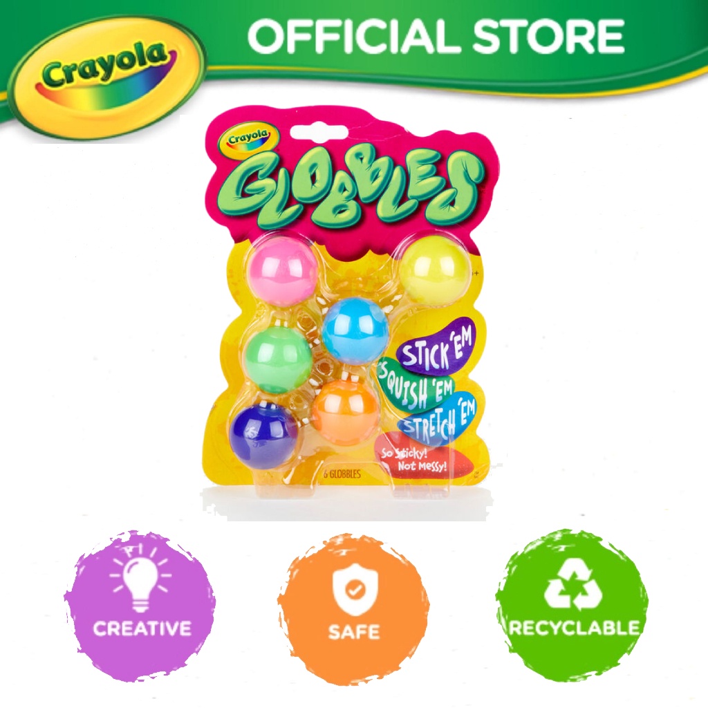 Crayola Globbles, 6 count, Age 4 + Shopee Malaysia
