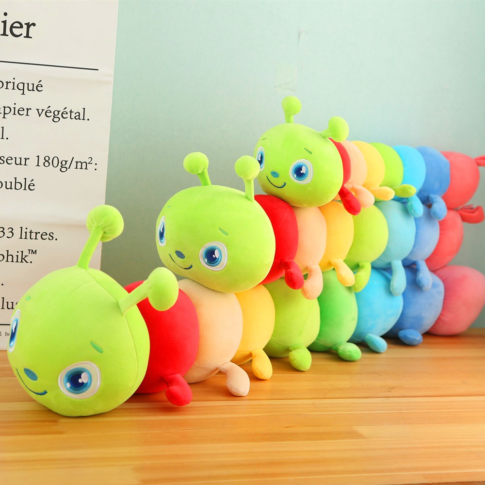 colorful caterpillar stuffed toy