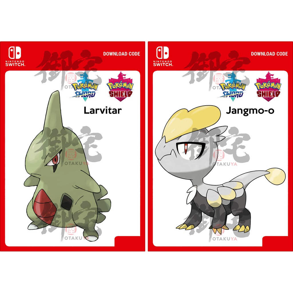 Nintendo Switch Pokemon Sword Shield Dynamax Crystal Wild Larvitar Wild Jangmo O Dlc Code For Asia Version Only