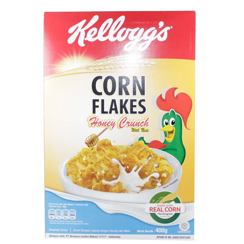 Kellogg S Corn Flakes Honey Crunch 400g Shopee Malaysia