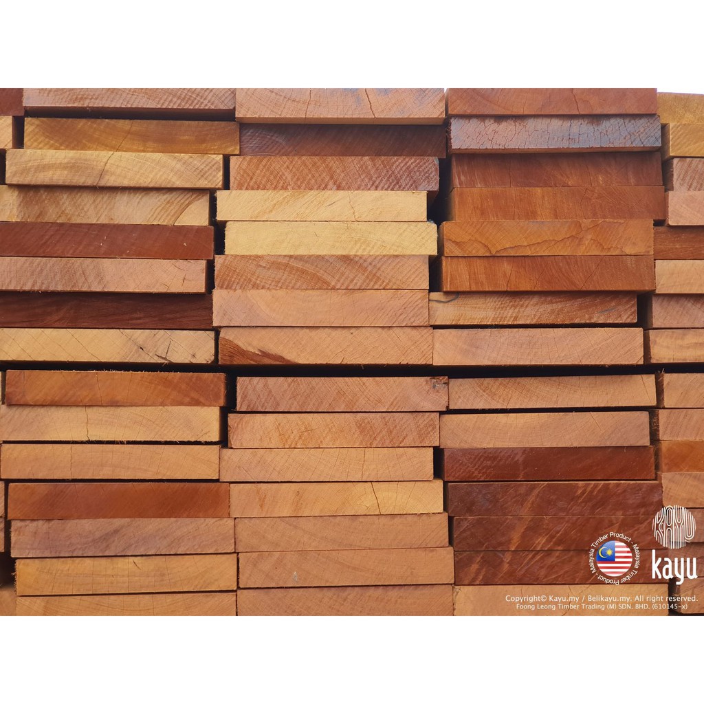 Kayu Balau Solid Wood 1" x 8" (3ft) Shopee Malaysia