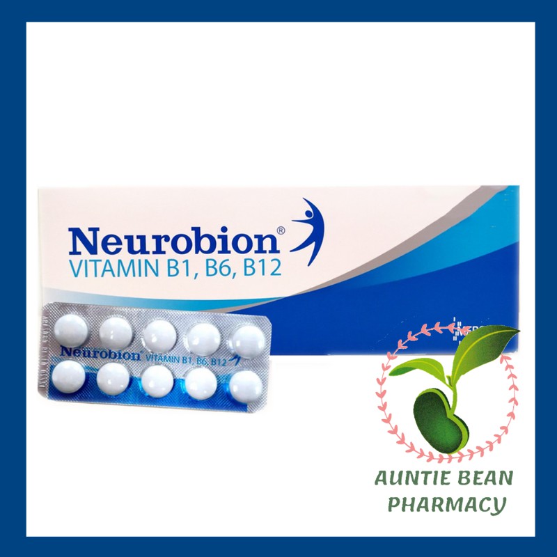 Neurobion Vitamin B1 , B6 , B12 [ 10'S/strips ] exp 3/21 Shopee Malaysia