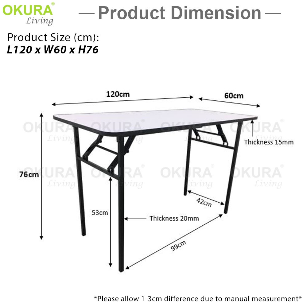 ☈♂♕OKURA Foldable Banquet Table Event / Catering / Hall / Buffet Folding Table / Outdoor Dining Meja Lipat Niaga