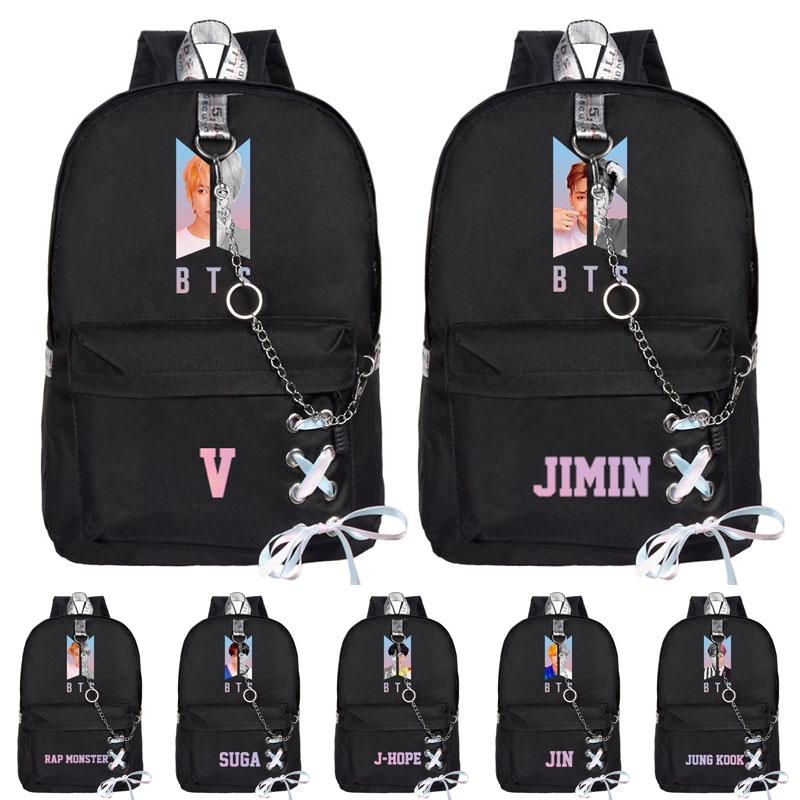 【Ready Stock】Korean Kpop BTS Bangtan Boys Backpack School Bag ...