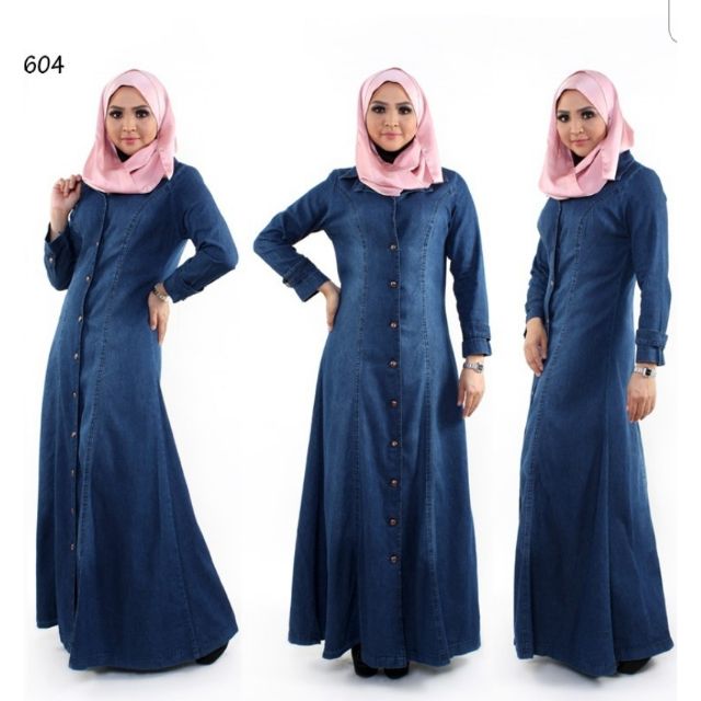 jubah denim