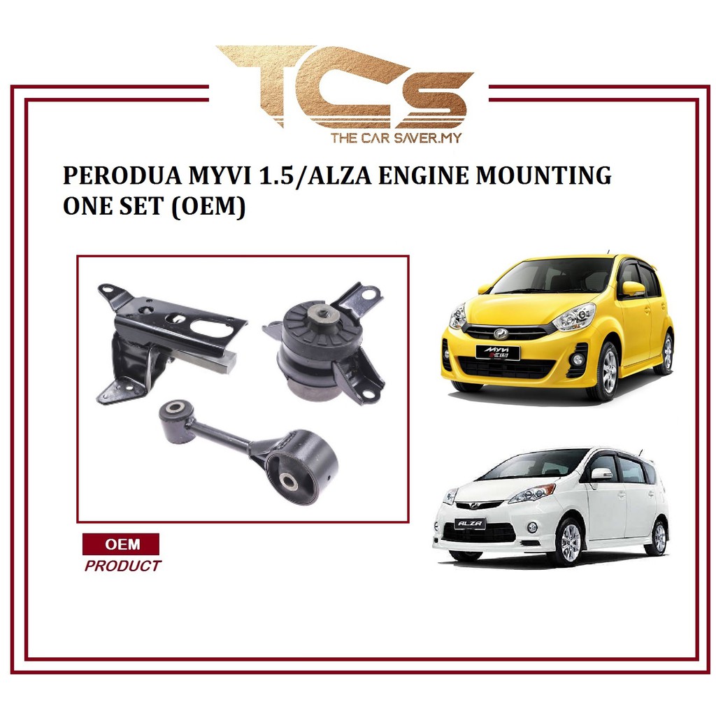 Perodua Myvi 1.5/Alza Engine Mounting  Kit Set (Auto/Manual)OEM Product