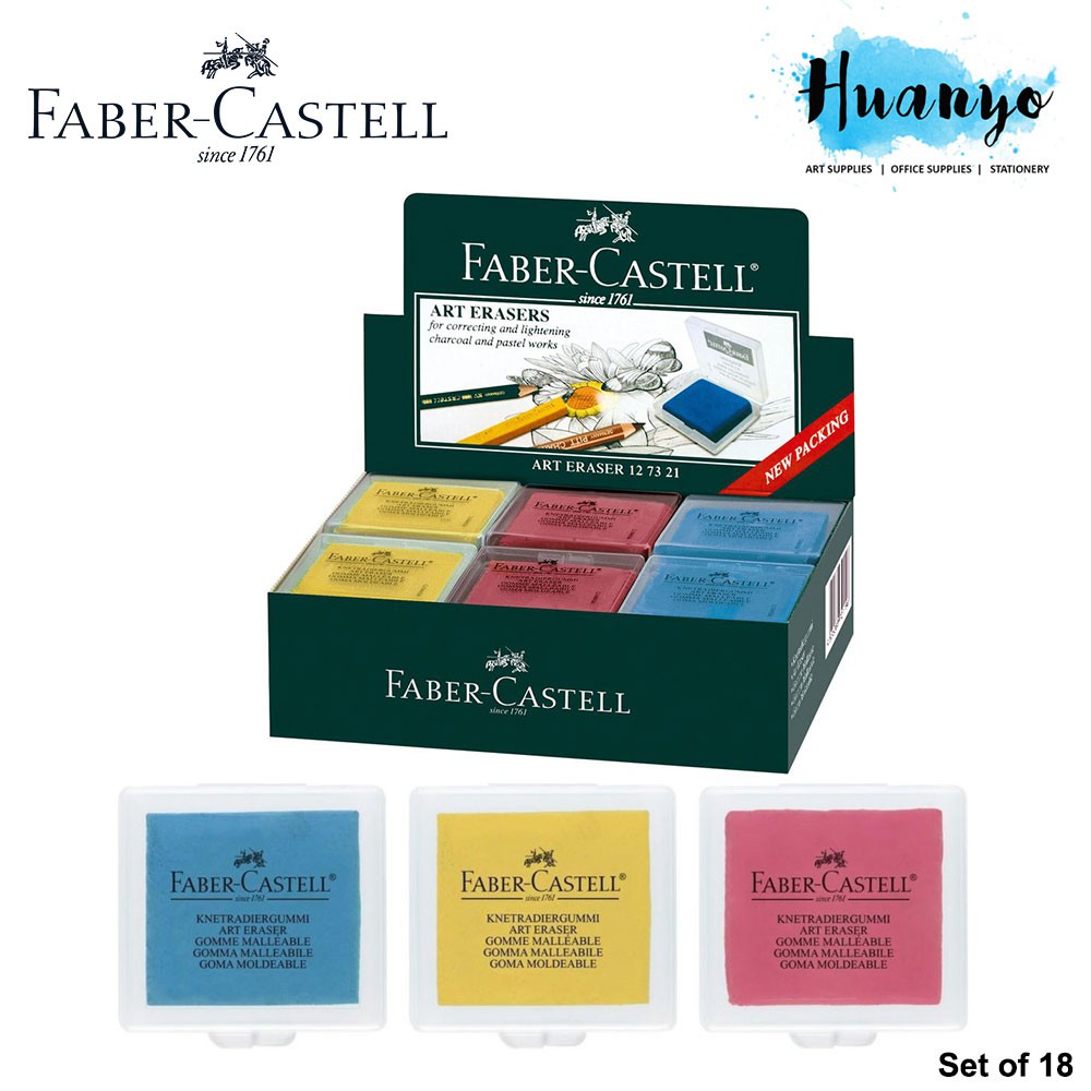 FaberCastell Charcoal Art Eraser 18pcs/box Shopee Malaysia