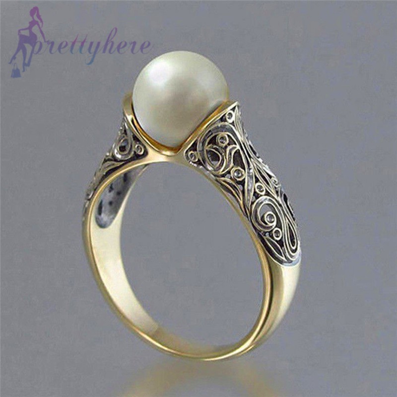 Women's 18k Yellow Gold Plated Jewelry Rings White Wedding Sapphire Size 6-10