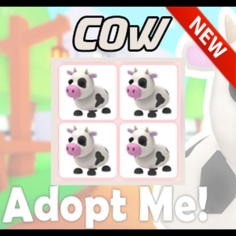 Adopt Me Rare Cow 4x Bundle Pack Making Neon Shopee Malaysia - roblox neon cow