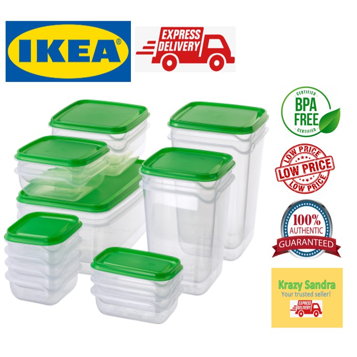 IKEA Tupperware alike 17pcs ORIGINAL Food container, set of 17