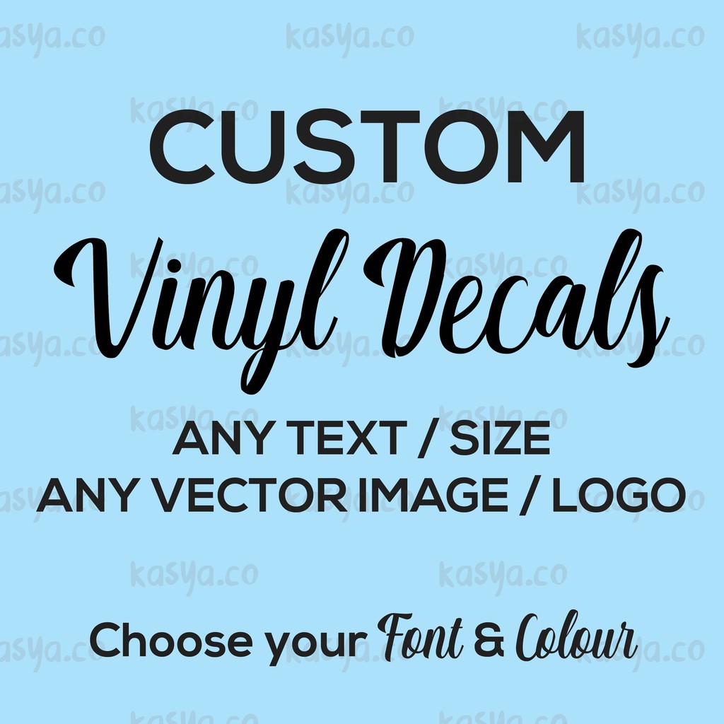 CUSTOM NAMA | LABEL vinyl decals sticker cutting | Shopee Malaysia