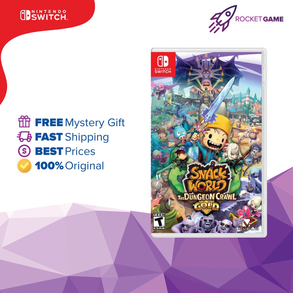 (Nintendo Switch) Snack World: The Dungeon Crawl Gold (ENG) *Original Brand New & Sealed*