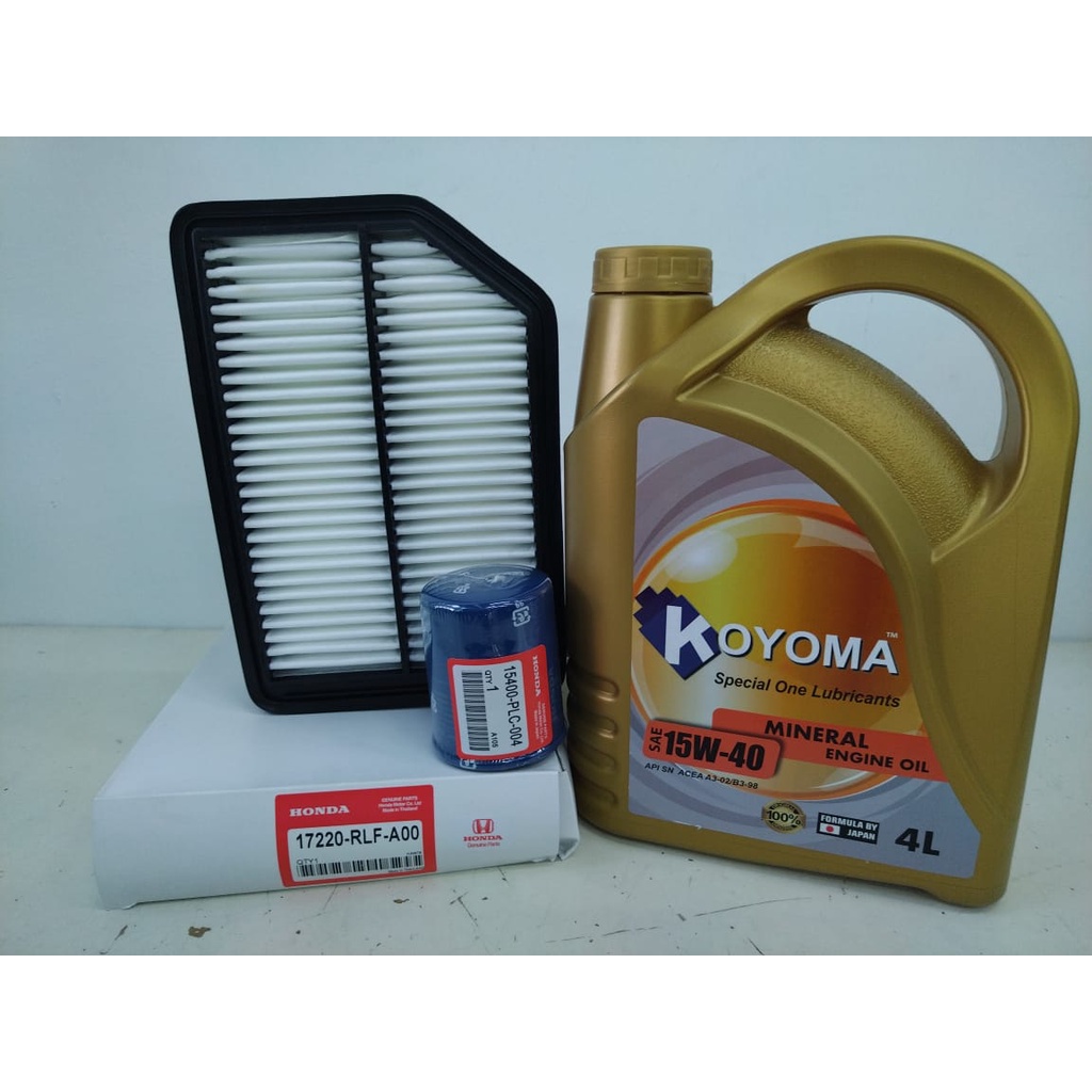 HONDA ODYSSEY RB3,RB4 2.4 2008y2013y AIR FILTER + OIL FILTER + KOYOMA