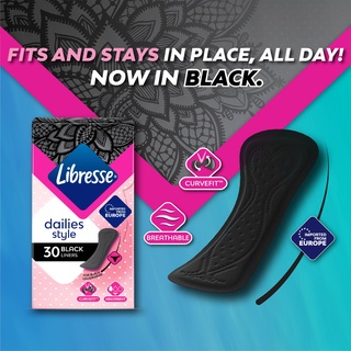 Libresse Slim Black Liners (30s) | Shopee Malaysia