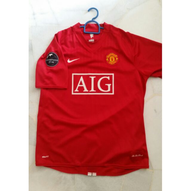 08 09 manchester united jersey