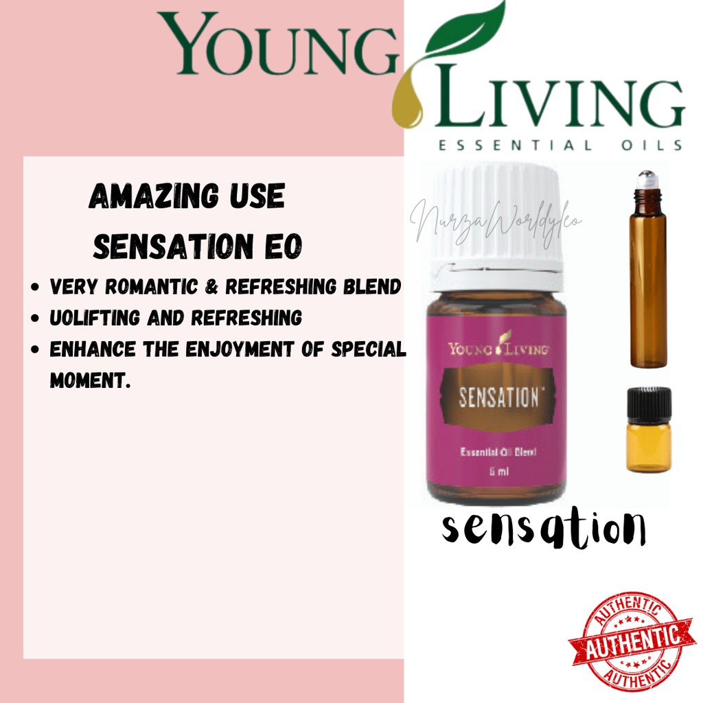 Ready Stock Sensation 2ml Repack 5ml 15ml Or Dilute 10 Ml Young Living Essential Oil