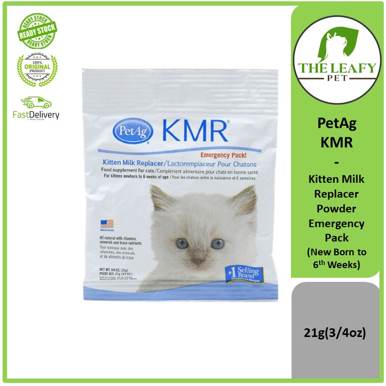 PetAg KMR Kitten Milk Replacer Powder Emergency Pack ( New Born to 6th