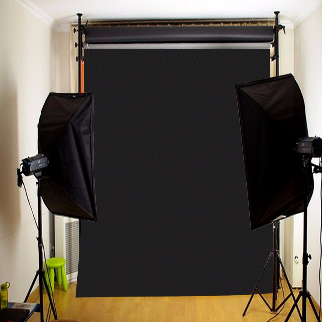  NMengo 3x5ft Black  Photography  Backdrop  Background  Studio 