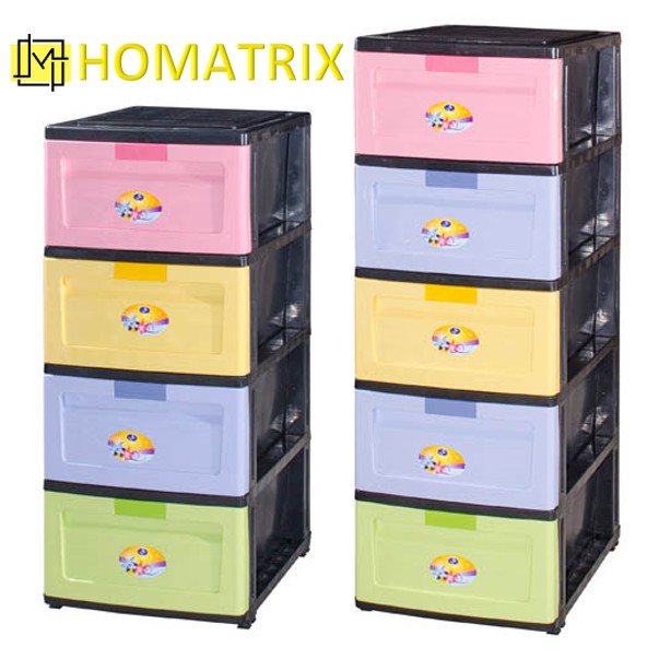 4 Tier 5 Tier Layer Drawers Plastic Cabinet Plastic Drawer Storage