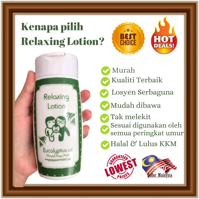 Relaxing Eucalyptus Oil Lotion Losyen  Minyak Kayu  Putih  