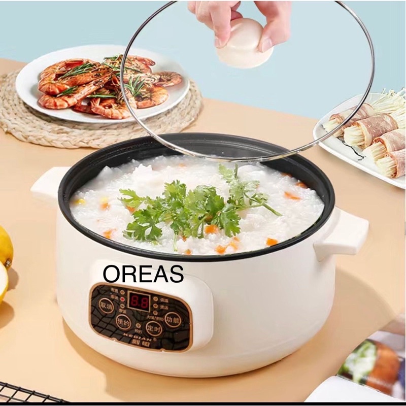 OREAS 22cm multifunctional non-stick electric skillet 多功能不粘电煮锅