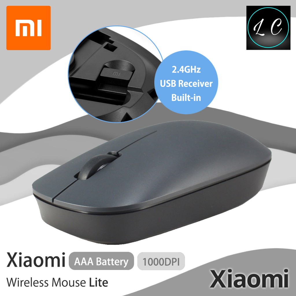 Xiaomi Original Wireless Mouse Lite 2.4GHz Wireless 1000DPI Ergonomic Optical Portable Computer Mouse