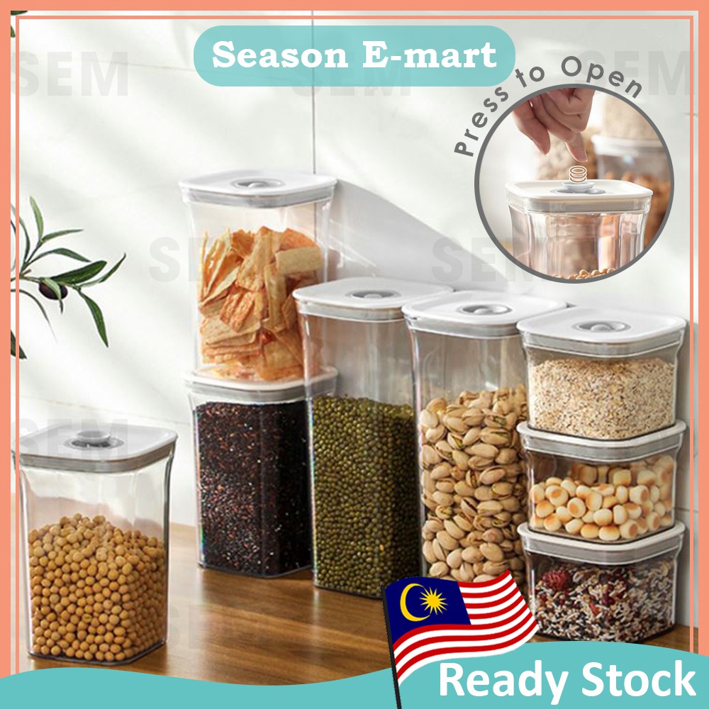 Airtight Food Container Storage Cereal Storage Plastic Box Food ...