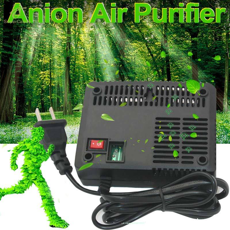 Intelligent Air Purifiers Remove Smoke Dust Ionizer Airborne Negative Ion Anion Generator Parts US Plug