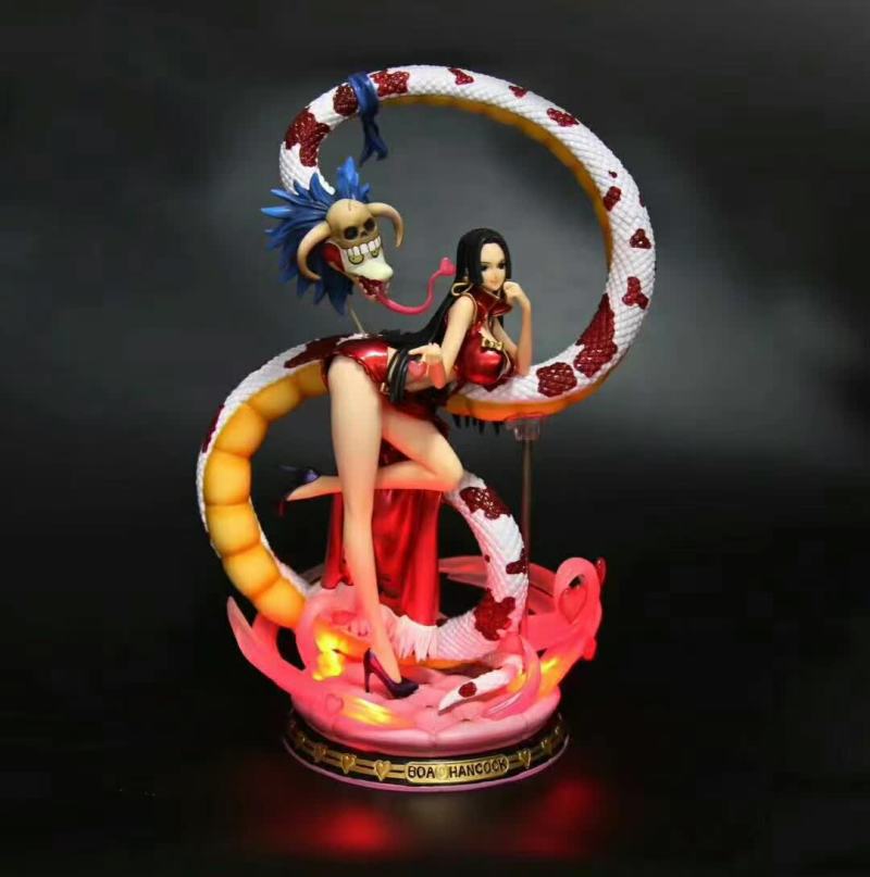 41cm Anime One Piece Gk Seven Warlords Of The Sea Boa Hancock Snake With Light Action Figure Toy Shopee Malaysia