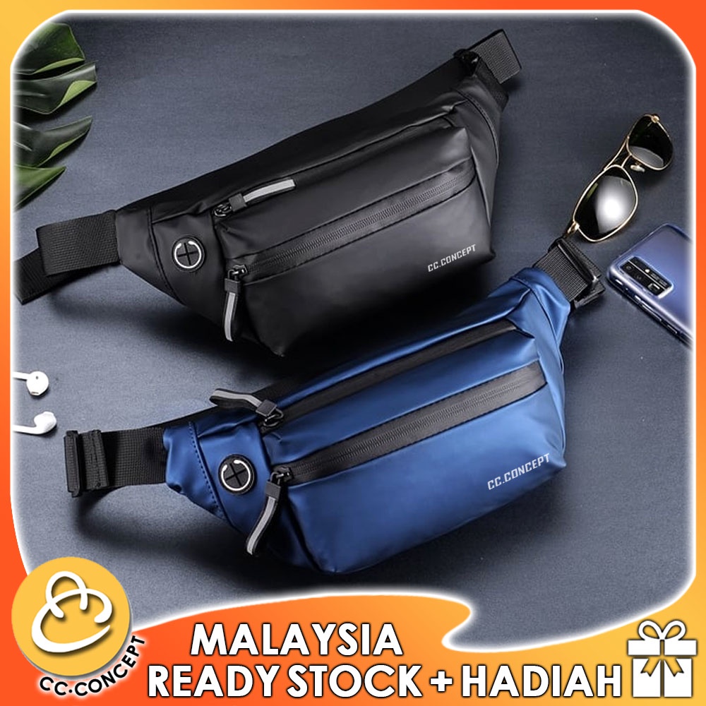 CC CONCEPT Original Waist Bag Waterproof Men Bag Chest Bag Pouch Sling Bag Cross-body Bag Beg Pinggang Lelaki