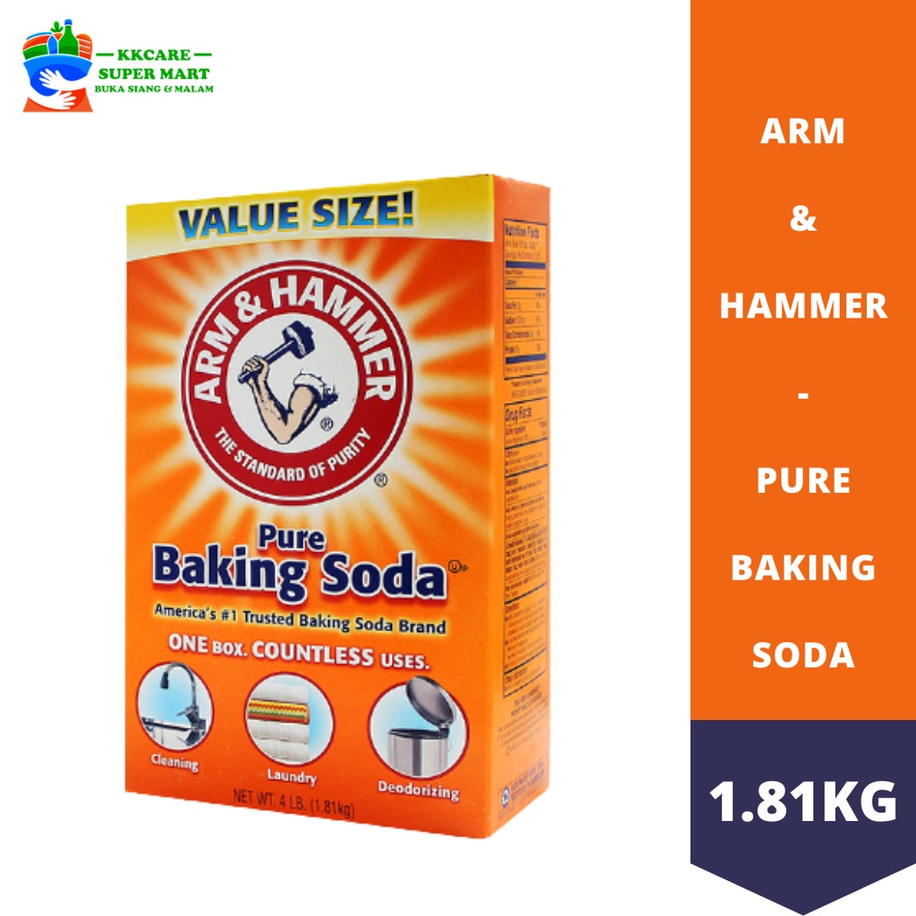 Arm & Hammer - Pure Baking Soda Serbuk Penaik - 1.81KG | Shopee Malaysia