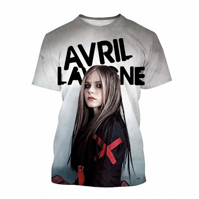 Avril Lavigne 3D Printed t-Shirt Men Women Summer Fashion Casual Short Sleeve Singer Harajuku Oversized T-shirt