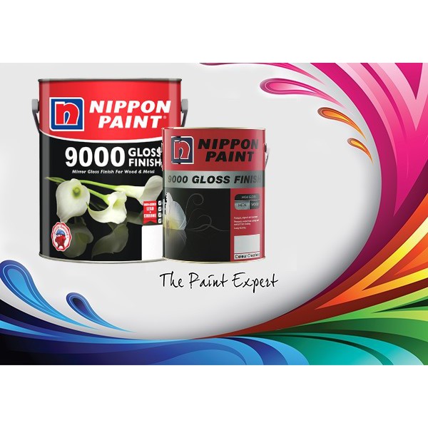 NIPPON PAINT 9000 GLOSS FINISH 5 LITRE CLASSIC COLOR 2/2 | Shopee Malaysia