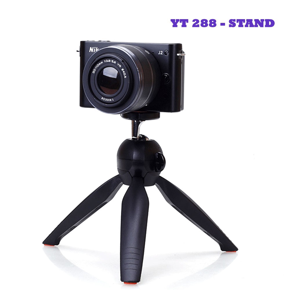 YT 228 Flexible Mount Portable Stand Holder Mini Tripod+Phone Holder Clip Monopod