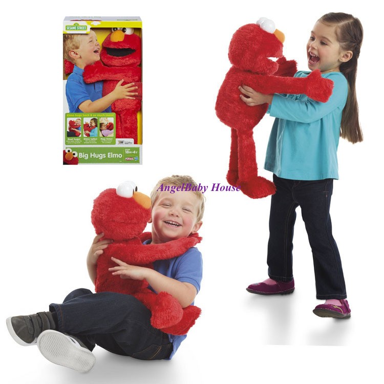 *Ready stock* Playskool Sesame Street Big Hugs Elmo Plush Activity baby ...