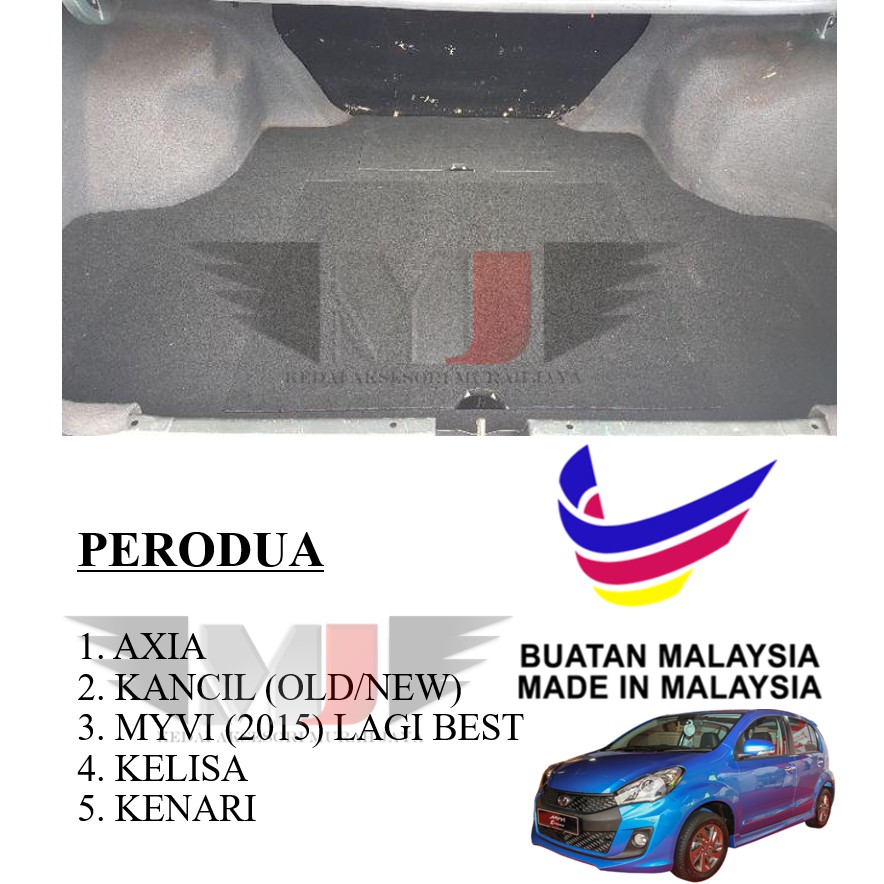 100% Buatan MALAYSIA PERODUA MYVI 2015 Lagi Best PAPAN TAYAR SPARE (SPARE TYRE BOARD) BOOT BOARD FLOOR BOARD