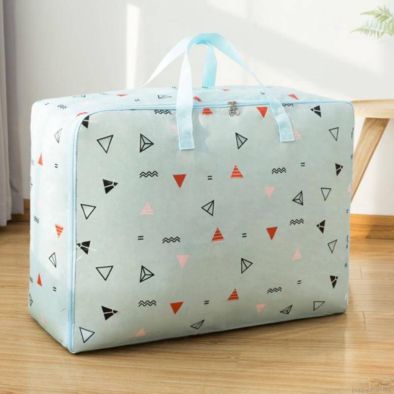 Comforter Storage Bags Printed Portable Quilt Bag Blankets Clothes