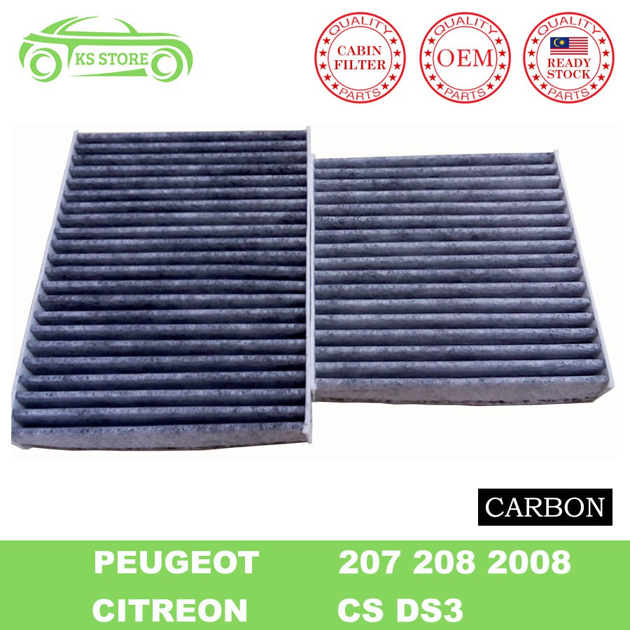 Peugeot 208 2008 207 Citreon C3 DS3 Carbon Cabin Air Filter Shopee