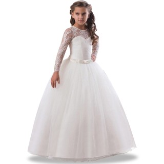 white butterfly dress long sleeve