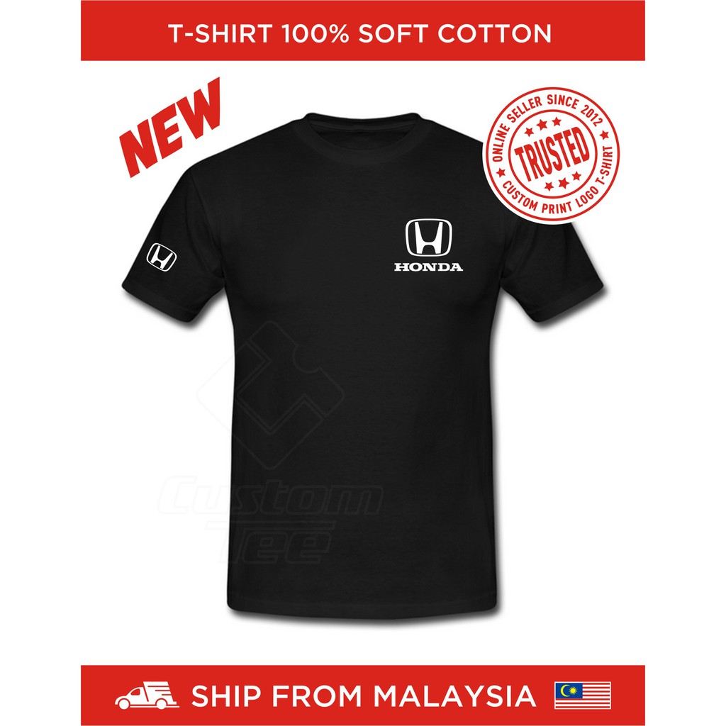 Buy Tshirt Baju Honda Logo For Casual Auto Motor Club Work Uniform Racing Motorsport Mugen Modulo Custom Print New Seetracker Malaysia