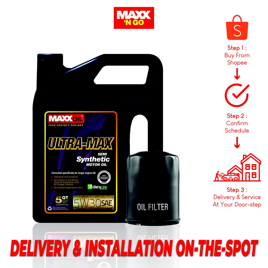 SERVICE ANYWHERE Kia MaxxOil ProMax 5W30 Fully Synthetic Shopee