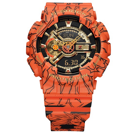 G Shock Dragon Ball GA110 Limited Edition Autolight men watch G shock Orange GA 110 jam g shock marvel