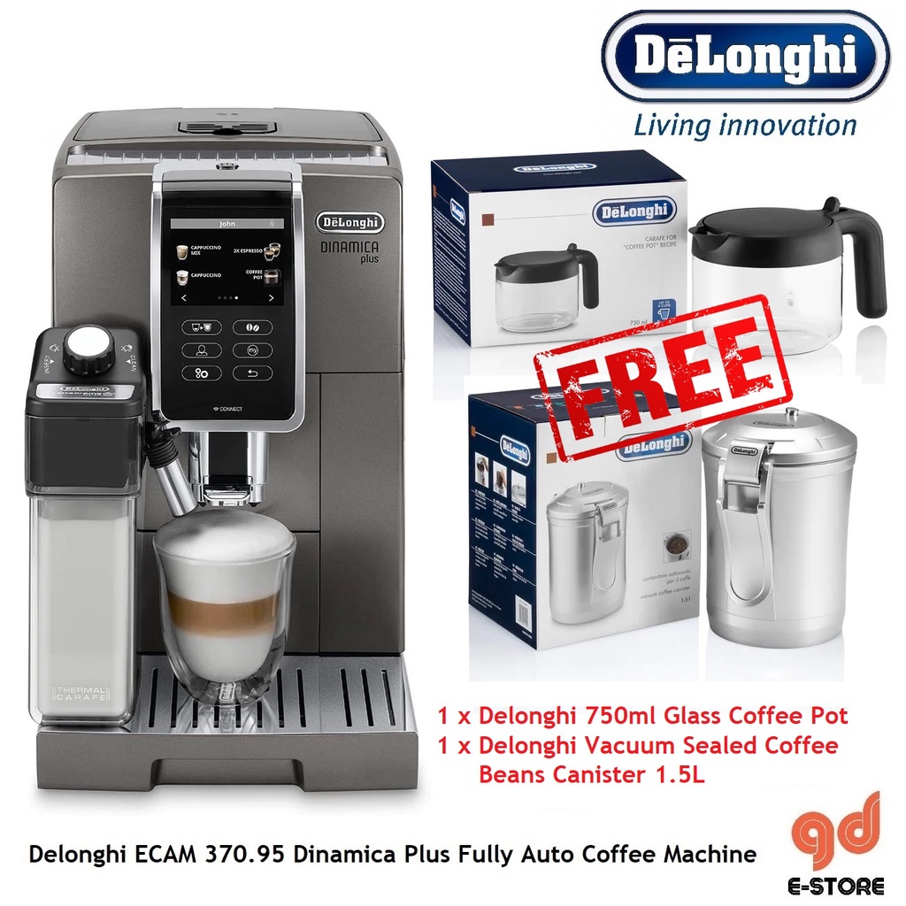 Delonghi ECAM37095T Dinamica Plus Fully Automatic Coffee Machine