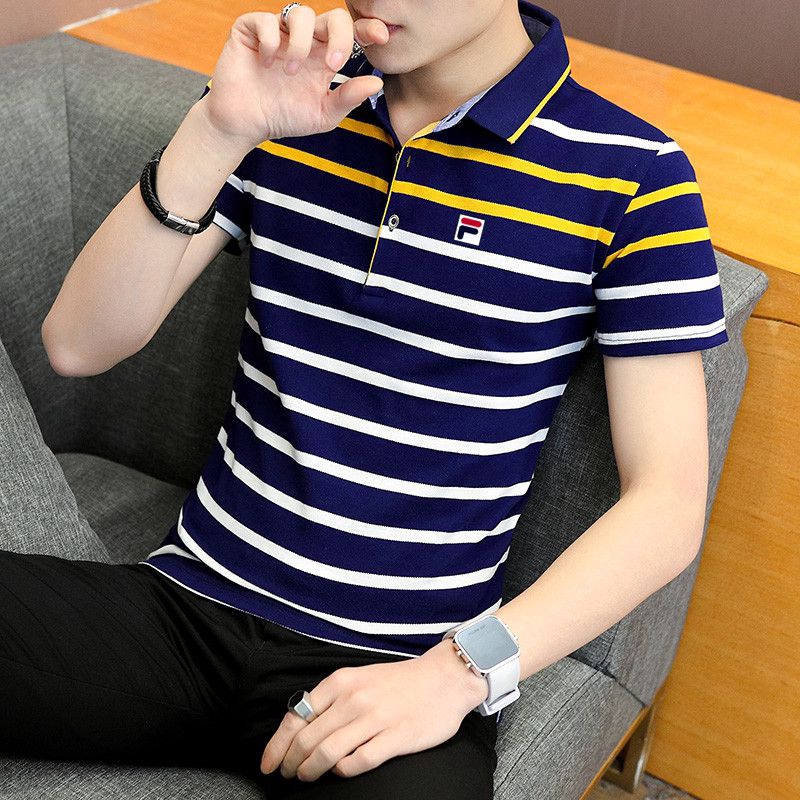 fila striped polo shirt