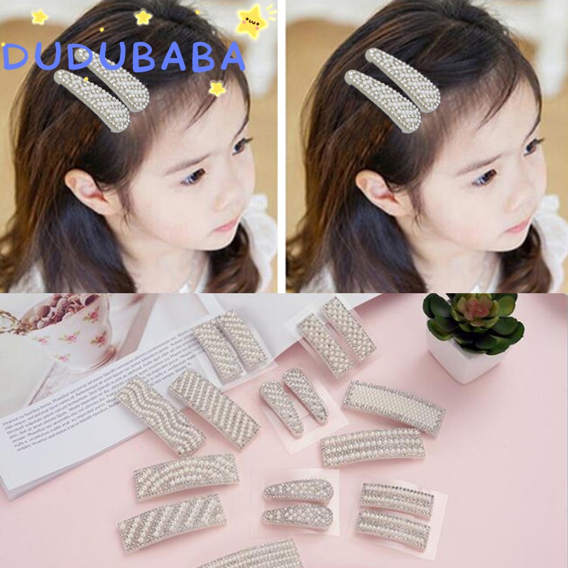Dudubaba Fashion Girl Korean Style Cute Hair Clips Pearl