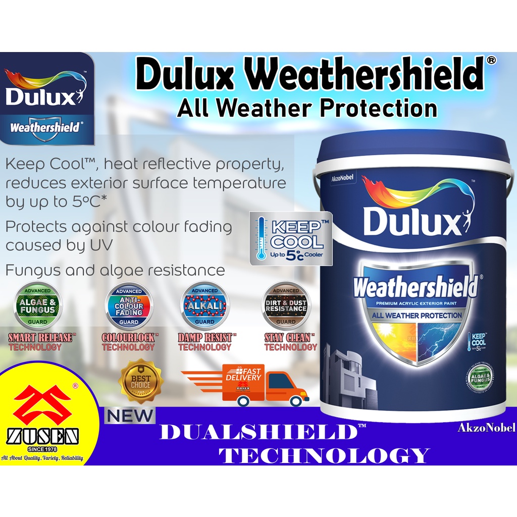 ICI Dulux Weathershield Exterior Paint-18L | Shopee Malaysia