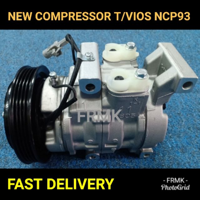 COMPRESSOR TOYOTA VIOS NCP93 4PK 2008-2013 (NEW) | Shopee Malaysia