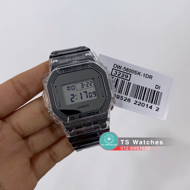 casio dw 5600 transparent