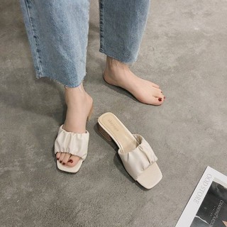 SWEETC Raya Heels kasut tinggi Kasut Perempuan Korean Style Square Toe ...