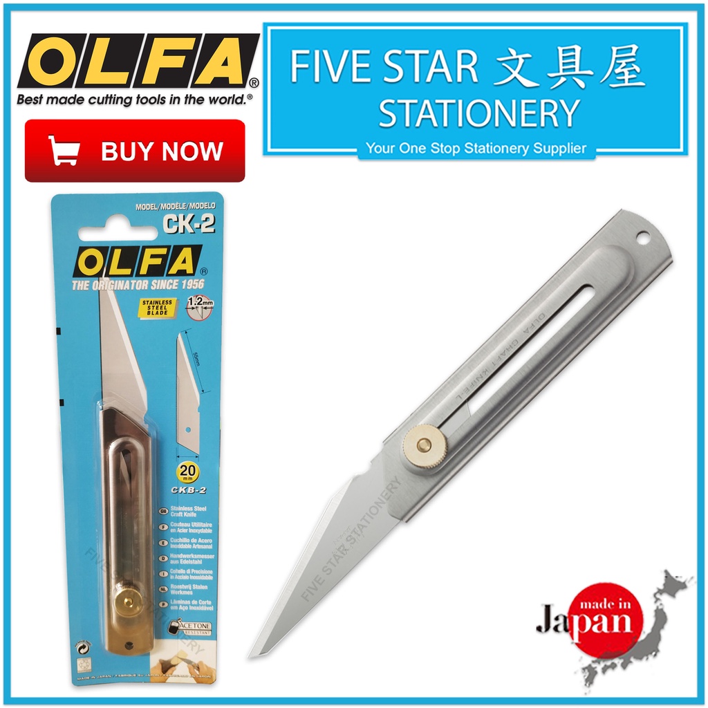 fivestar2u Olfa CK2 Craft Knife Stationary Knife Wood Carving Knife